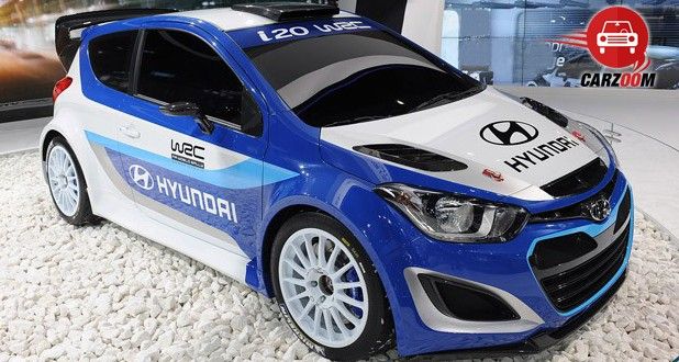 Auto Expo 2014 Hyundai i20 WRC Exteriors Front View