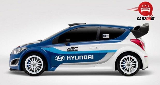 Auto Expo 2014 Hyundai i20 WRC Exteriors Side View