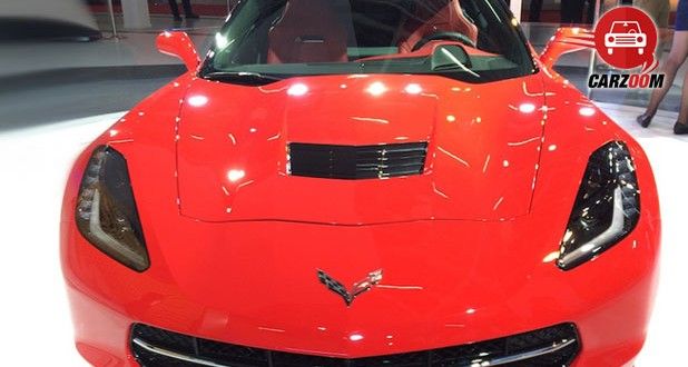 Auto Expo 2014 Chevrolet Corvette Coupe Exteriors Front View