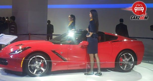 Auto Expo 2014 Chevrolet Corvette Coupe Exteriors Side View