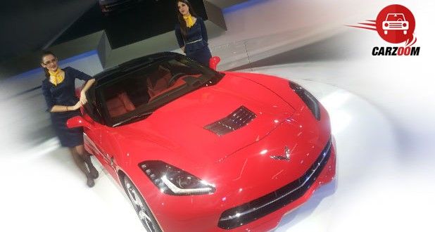 Auto Expo 2014 Chevrolet Corvette Coupe Exteriors Top View