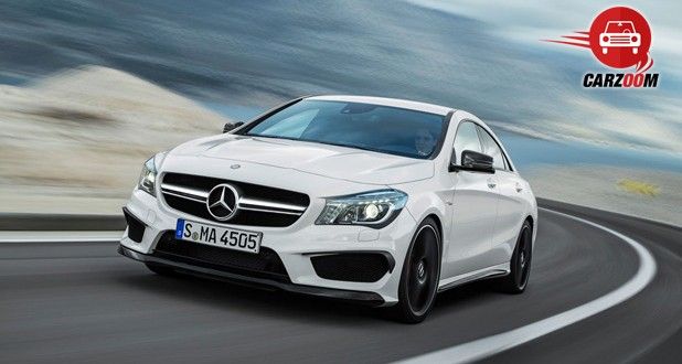 Auto Expo 2014 Mercedes-Benz CLA 45 AMG Exteriors Front View