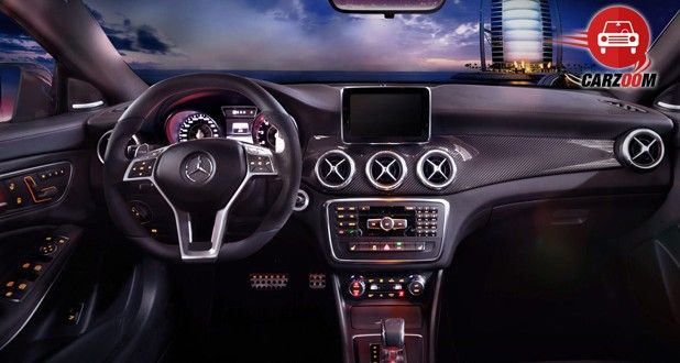 Auto Expo 2014 Mercedes-Benz CLA 45 AMG Interiors Dashboard