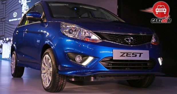 Auto Expo 2014 Tata Zest Exteriors Front View
