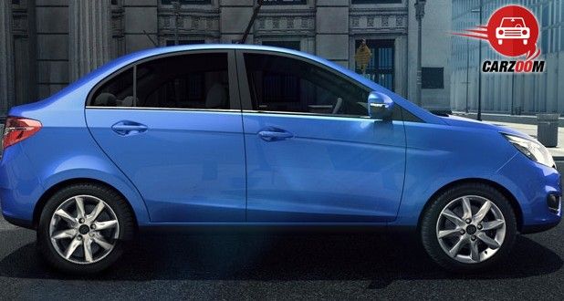 Auto Expo 2014 Tata Zest Exteriors Side View