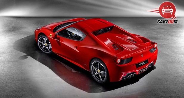 Ferrari 458 Spider Back and Side view