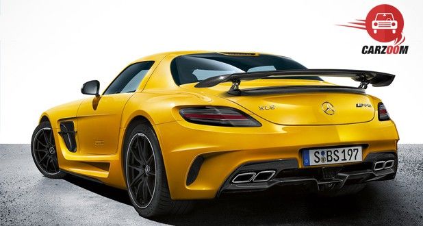 Mercedes Benz SLS AMG Back Yellow Color
