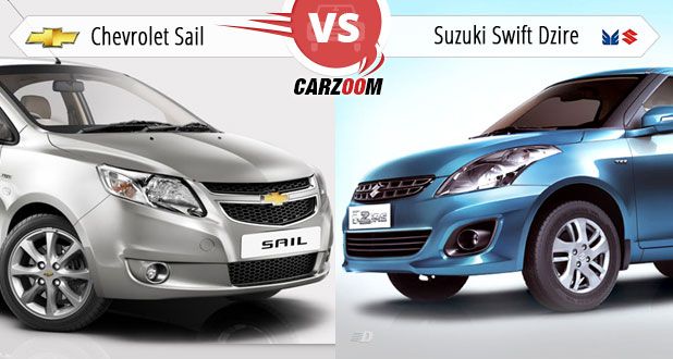 Chevrolet Sail vs Maruti Suzuki Swift Dzire‎