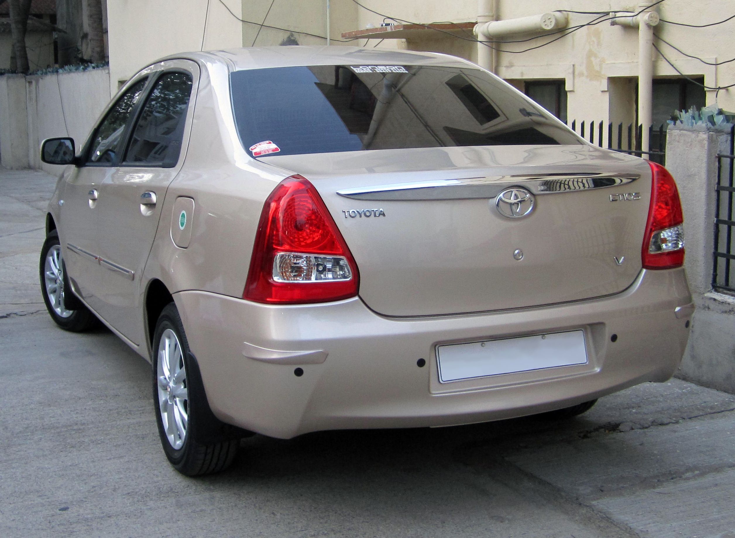 Toyota Etios Exteriors Back View
