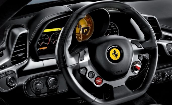 Ferrari 458 Italia Interiors Dashboard
