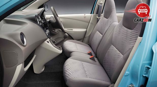 Auto Expo 2014 Datsun Go Interiors Seats