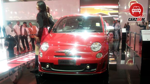 Auto Expo 2014 Fiat Punto Abarth Exteriors Front View