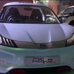 Auto Expo 2014 Mahindra Halo Electric Sportscar Exteriors Front View