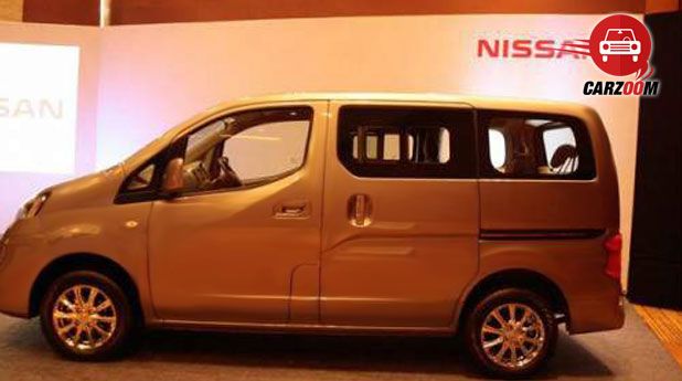Auto Expo 2014 Nissan Evalia Facelift Exteriors Side View