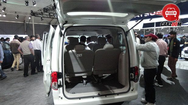 Auto Expo 2014 Nissan Evalia Facelift Interiors Bootspace
