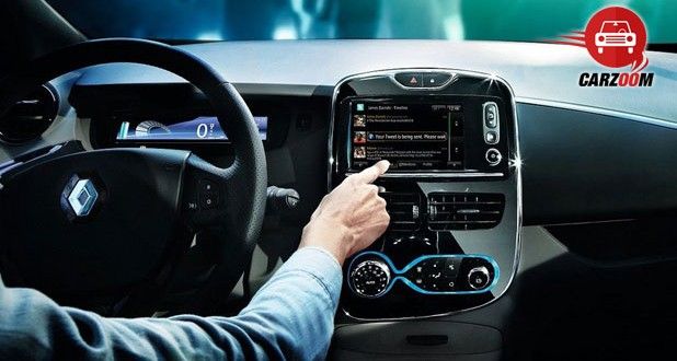 Auto Expo 2014 Renault ZOE Interiors Dashboard