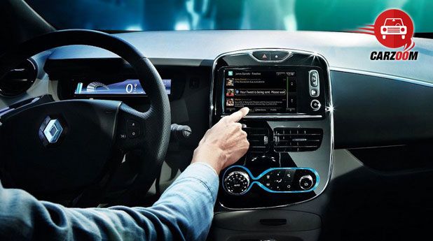 Auto Expo 2014 Renault ZOE Interiors Dashboard