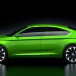 Geneva International Motor Show 2014 SKODA VisionC Exteriors Side View