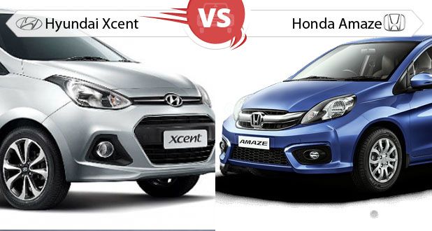 Hyundai Xcent vs Honda Amaze