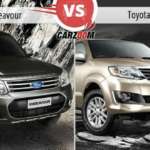 Ford Endeavour Vs Toyota Fortuner