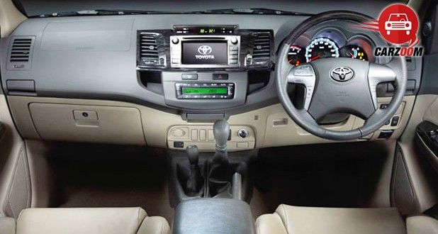 Toyota Fortuner Interiors Dashboard
