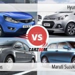 Tata Zest Vs Hyundai Xcent vs Toyota Etios vs Maruti Suzuki Swift Dzire