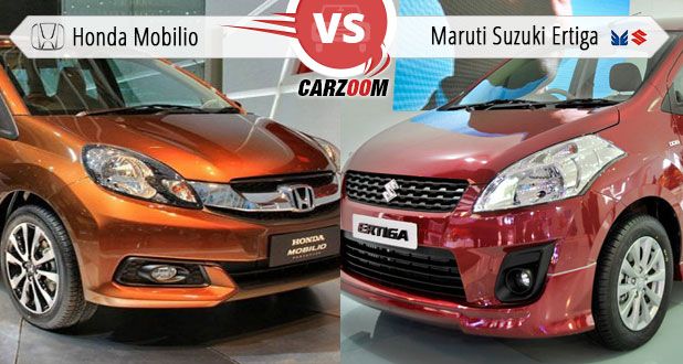 Honda Mobilio vs Maruti Suzuki Ertiga