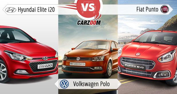 Hyundai Elite i20 vs Volkswagen Polo vs Fiat Punto
