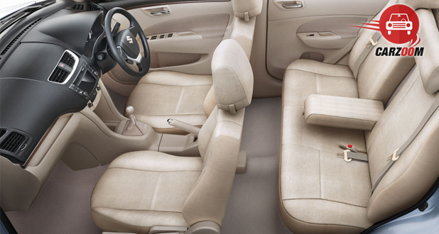 Maruti Suzuki Refreshed Swift Dzire Interiors Seats