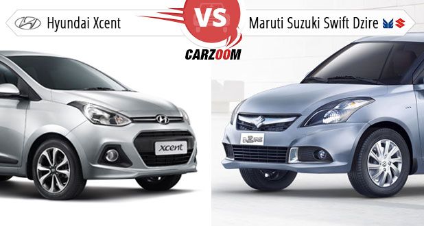 Hyundai Xcent vs Maruti Swift Dzire