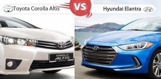 Hyundai Elantra vs New Toyota Corolla Altis