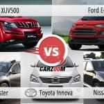 Mahindra XUV500 vs Ford EcoSport vs Renault Duster vs Toyota Innova vs Nissan Terrano