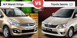 Toyota Innova Facelift vs Maruti Suzuki Ertiga