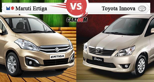 Toyota Innova Facelift vs Maruti Suzuki Ertiga