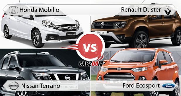 Honda Mobilio vs Renault Duster, Nissan Terrano & Ford EcoSport