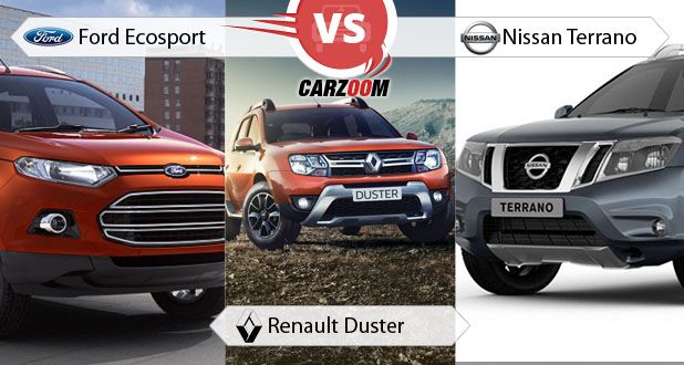 Ford EcoSport vs Renault Duster vs Nissan Terrano