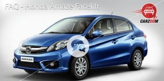 FAQ Honda Amaze Facelift