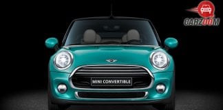 New Mini Cooper Convertible Front