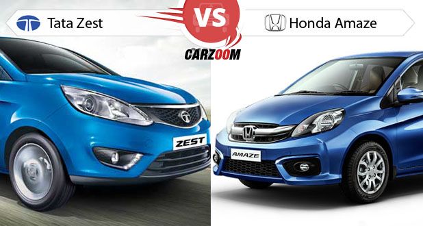 Tata Zest vs Honda Amaze