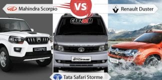 Compare New GEN Mahindra Scorpio vs Tata Safari Strome vs Renault Duster