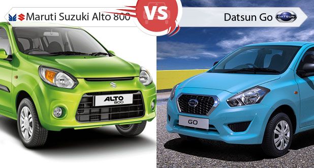 Datsun GO vs Maruti Suzuki Alto 800