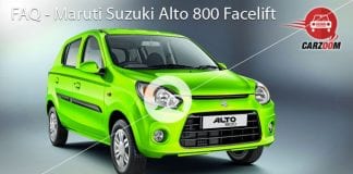 Maruti Suzuki Alto 800 Facelift FAQ