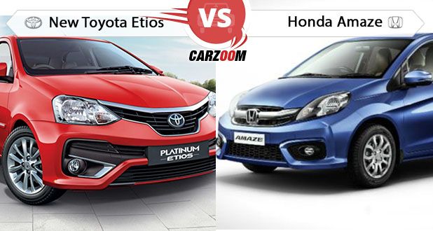 Toyota Etios vs Honda Amaze