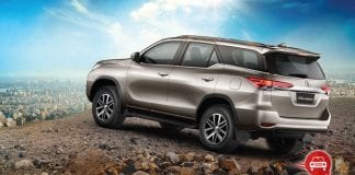 New Toyota Fortuner Back View