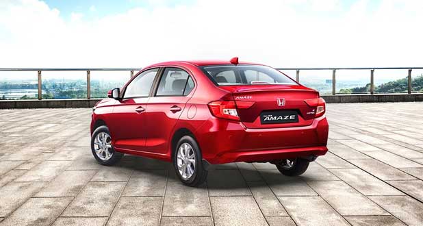 Honda Amaze Exterior Side and Back View