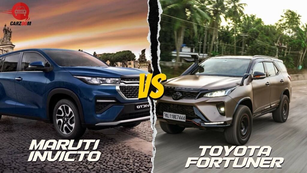 Maruti Invicto vs Toyota Fortuner Comparison (May 2024)