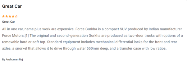  Force Gurkha 5 Door