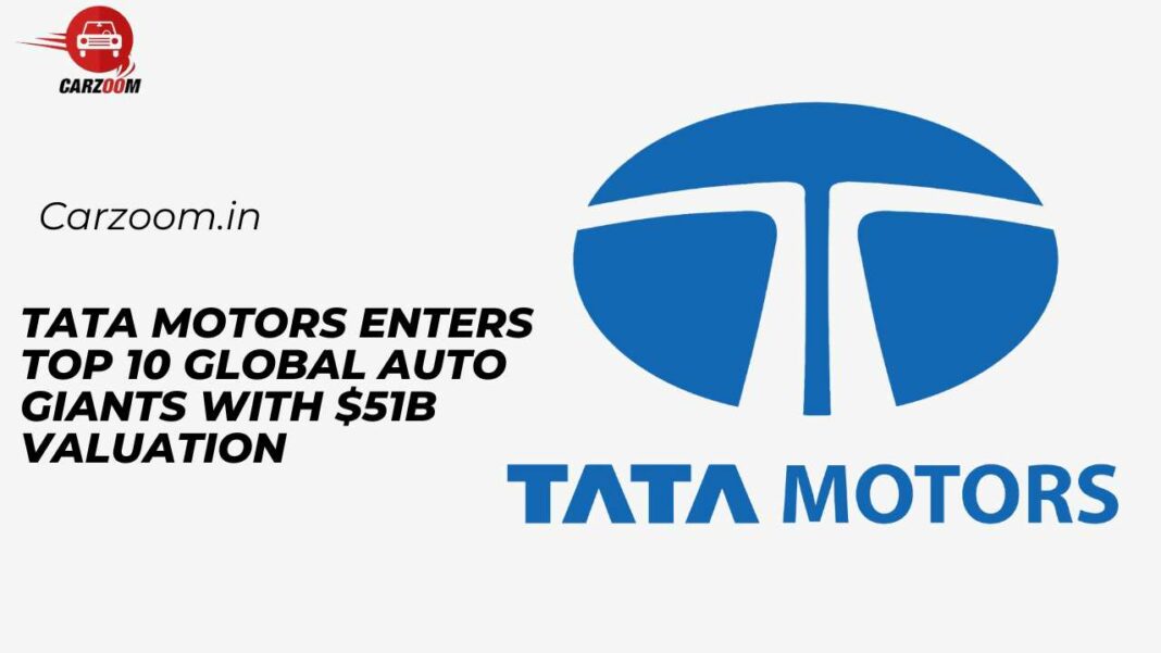 Tata Motors Enters Top 10 Global Auto Giants with $51B Valuation